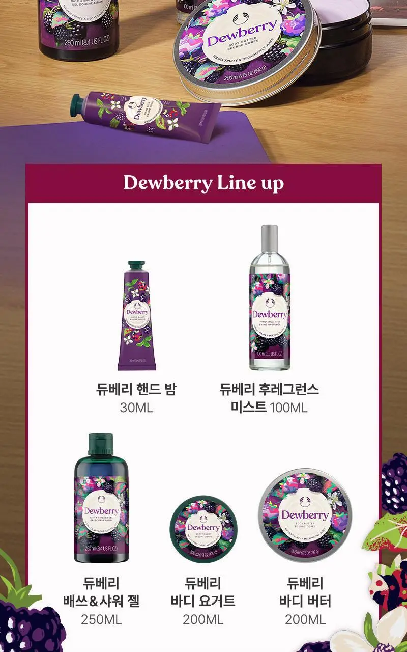 [NEW] 더바디샵 듀베리 배쓰&샤워젤 250ml 상세페이지 6